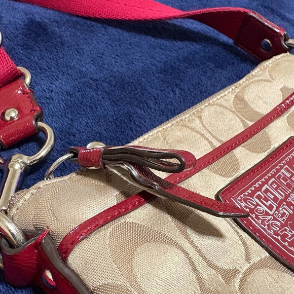 Coach Red Cross Body Purse - Picture 6 of 10